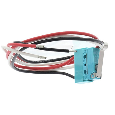 Panasonic Simulated Roller Lever Micro Switch, Pre-wired Terminal, 2 A @ 30 V dc, SP-CO, IP67