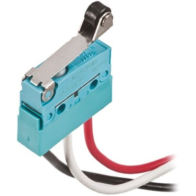 Panasonic Roller Lever Micro Switch, Pre-wired Terminal, 2 A @ 30 V dc/250 V ac, SP-CO, IP67