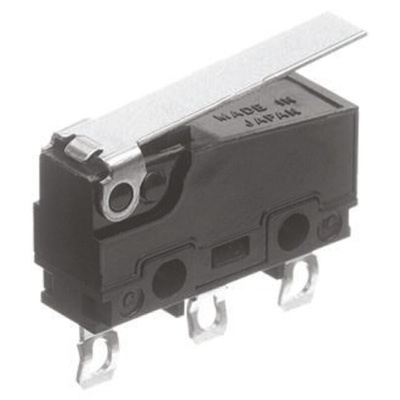 Panasonic Hinge Lever Micro Switch, Solder Terminal, 5 A @ 250 V ac, SP-CO