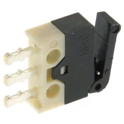 ZF Lever Subminiature Micro Switch, Solder Terminal, 500 mA @ 30 V dc, SPDT