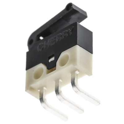 ZF Lever Subminiature Micro Switch, Left Angle PCB Terminal, 500 mA @ 30 V dc, SPDT