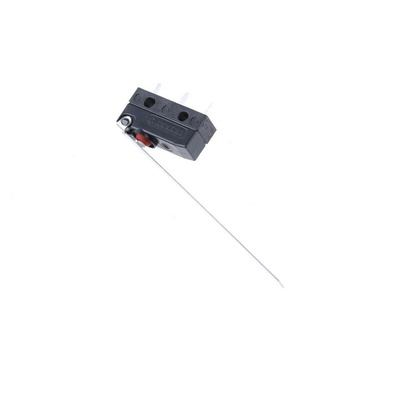 ZF Long Hinge Lever Micro Switch, PCB Terminal, 6 A @ 250 V ac, SPDT, IP6K7