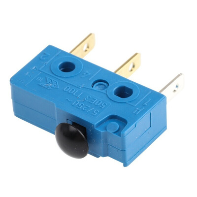Marquardt Mushroom Shaped Micro Switch, Tab Terminal, 5 A @ 250 V ac, SP-CO, IP00, IP40