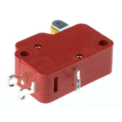 Marquardt Roller Lever Micro Switch, Solder Terminal, 10 A @ 250 V ac, SP-CO