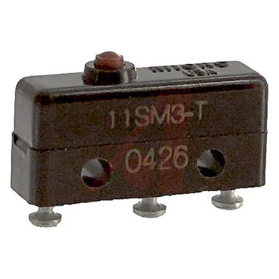 Honeywell Pin Plunger Micro Switch, Solder Terminal, 5 A @ 250 V ac, SP-CO