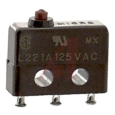 Honeywell Pin Plunger Micro Switch, Solder Terminal, 1 A @ 125 V ac, SP-CO