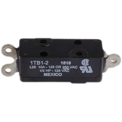 Honeywell Pin Plunger Micro Switch, Solder Terminal, 10 A @ 250 V ac, DP-CO