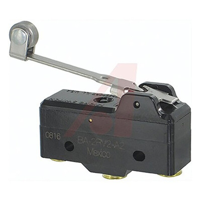 Honeywell Roller Lever Micro Switch, Screw Terminal, 20 A @ 125 V ac, SP-CO, IP64
