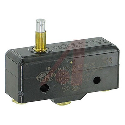Honeywell Plunger Micro Switch, Screw Terminal, 15 A, SP-CO