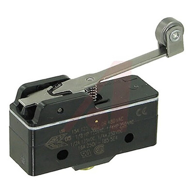 Honeywell Roller Lever Micro Switch, Screw Terminal, 15 A, SP-CO