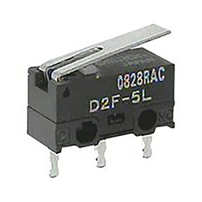 Omron Microswitch, PCB Pin Terminal, 5 A, SPDT