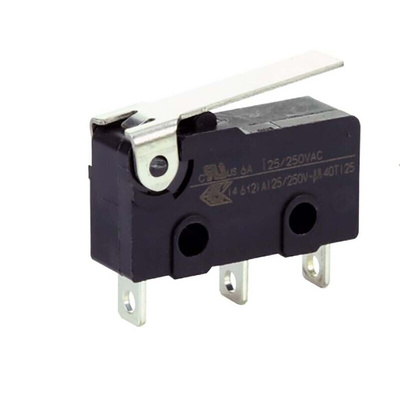 Honeywell Lever Micro Switch, Solder Terminal, 6 A, SP-CO, IP40