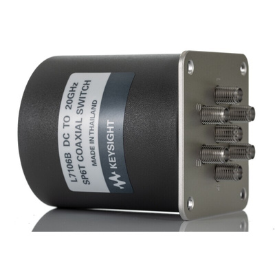Keysight Technologies RF Switch, SP6T, SMA Female Connector, 20GHz Max, 90dB Isolation, 15000000ns