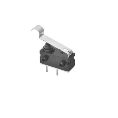 Omron Pin Plunger Subminiature Micro Switch, PCB Straight Terminal, SPST, IP67