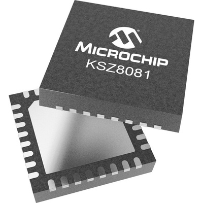Microchip , 1-Channel Ethernet Transceiver 48-Pin LQFP, KSZ8081MLXIA-TR