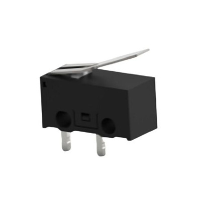 TE Connectivity Lever Snap Action Micro Switch, PCB Terminal, 0.1A at 30VDC, SPST