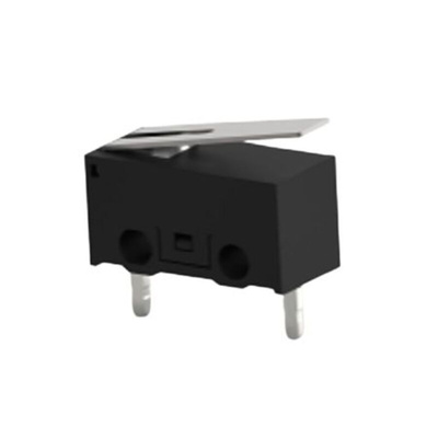 TE Connectivity Lever Snap Action Micro Switch, PCB Terminal, 0.1A at 30VDC, SPST