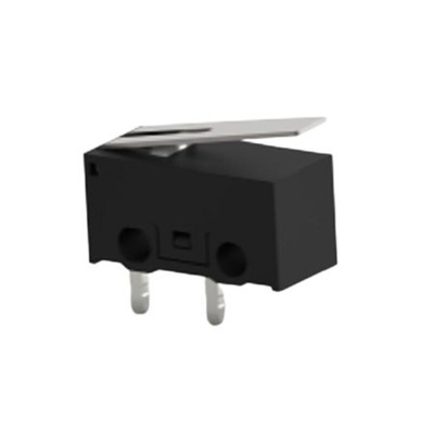 TE Connectivity Lever Snap Action Micro Switch, PCB Terminal, 0.1A at 30VDC, SPST