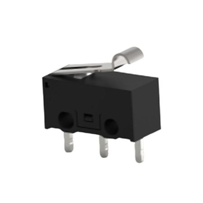 TE Connectivity Roller Snap Action Micro Switch, PCB Terminal, 0.1A at 30VDC, SPDT