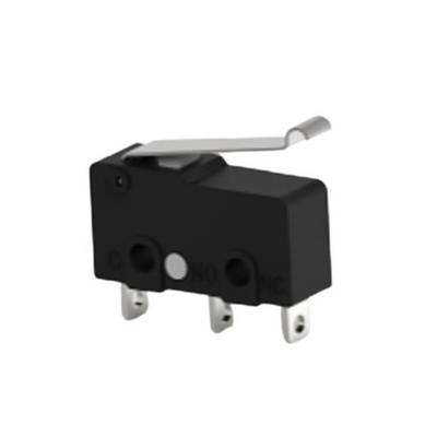 TE Connectivity Roller Snap Action Micro Switch, Solder Terminal, 3A at 30VDC, 3A at 250VAC, 5A at 125VAC, SPDT