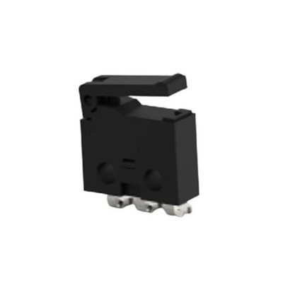 TE Connectivity Lever Snap Action Micro Switch, Right Angle PCB Terminal, 0.5A at 30VDC, SPDT