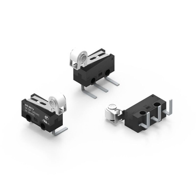 Wurth Elektronik Roller Lever Micro Switch, THT Terminal, 3A, SPDT