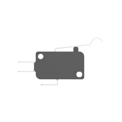 Simulated Roller Lever Snap Action Micro Switch, Quick Connect Terminal, 10A, SPDT