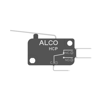 Lever Snap Action Micro Switch, Quick Connect Terminal, 20A, SPDT