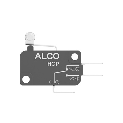 Short Roller Lever Snap Action Micro Switch, Quick Connect Terminal, 20A, SPDT