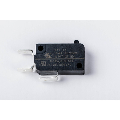 Zippy Snap Action Micro Switch, Solder Terminal, 16.1A, SPDT