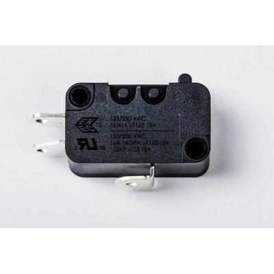 Zippy Snap Action Micro Switch, Solder Terminal, 16A, SPDT