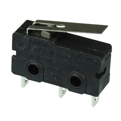 CAMDENBOSS Short Lever Micro Switch, Solder Terminal, 5A, SPDT
