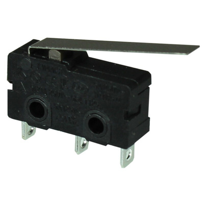CAMDENBOSS Long Lever Micro Switch, Solder Terminal, 5A, SPDT