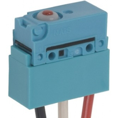 Panasonic Pin Plunger Micro Switch, Through Hole Terminal, 2 A @ 30 V dc, SPDT, IP67