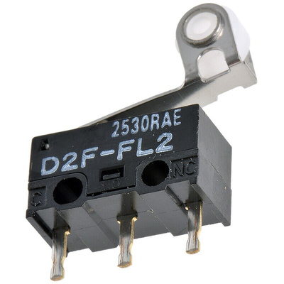 Omron Roller Lever Micro Switch, PCB Terminal, 1 A @ 125 V ac, SPDT, IP40