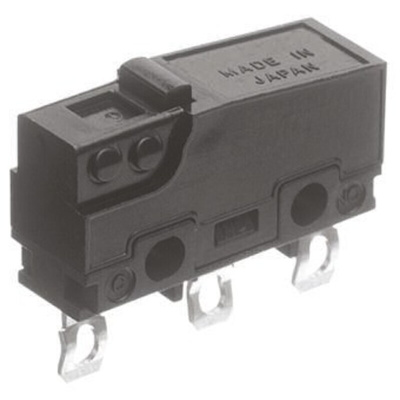 Panasonic Pin Plunger Micro Switch, Solder Terminal, 5 A @ 250 V ac, SP-CO