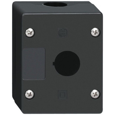 Schneider Electric Black Plastic Harmony XALG Push Button Enclosure - 1 Hole 22mm Diameter