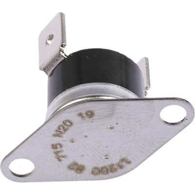 Honeywell Bi-Metallic Thermostat, Opens at +120°C, Closes at +105°C, +150°C Max, NC, Automatic Reset