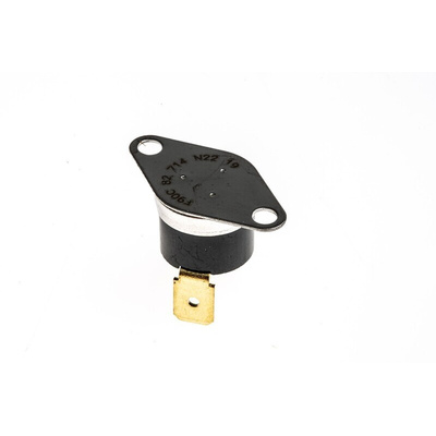 Honeywell Bi-Metallic Thermostat, Opens at +75°C, Closes at +90°C, +150°C Max, NO, Automatic Reset, Bracket Mount