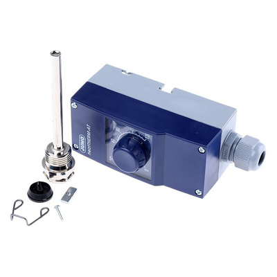 Jumo Capillary Thermostat, +120°C Max, SPST, Automatic Reset, Surface Mount