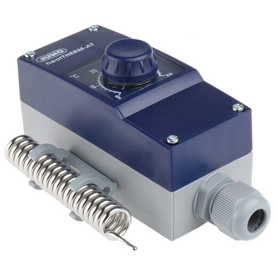 Jumo Capillary Thermostat, +50°C Max, SPST, Automatic Reset, Surface Mount