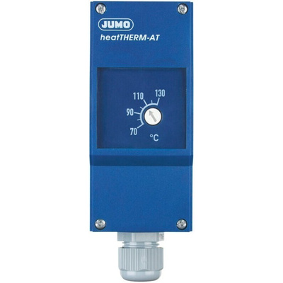 Jumo Capillary Thermostat, +130°C Max, SPST, Automatic Reset, Surface Mount