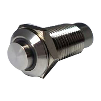RS PRO Illuminated Push Button Switch, Latching, Panel Mount, 12mm Cutout, SPST, Blue LED, 24V ac/dc, IP40