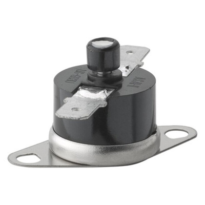 Selco Bi-Metallic Thermostat, Opens at +180°F, +150°C Max, NC, Manual Reset, Surface Mount