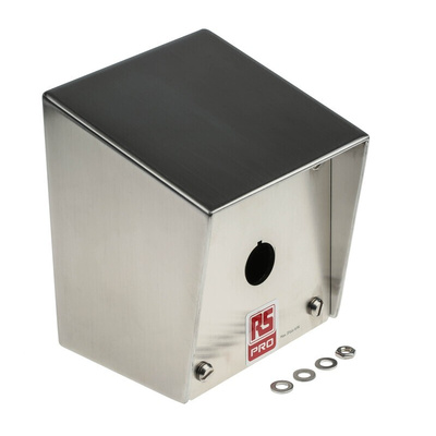 RS PRO Stainless Steel Push Button Enclosure - 1 Hole 22mm Diameter