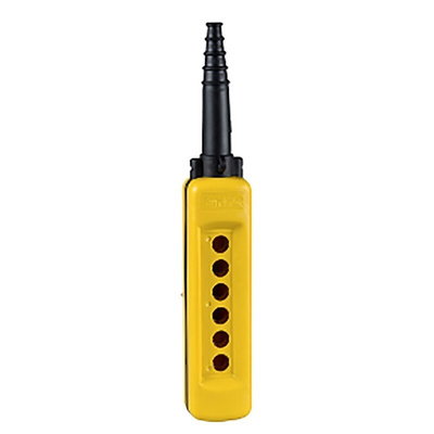 Schneider Electric Yellow Polypropylene XACA Control Station Enclosure - 6 Hole 30mm Diameter