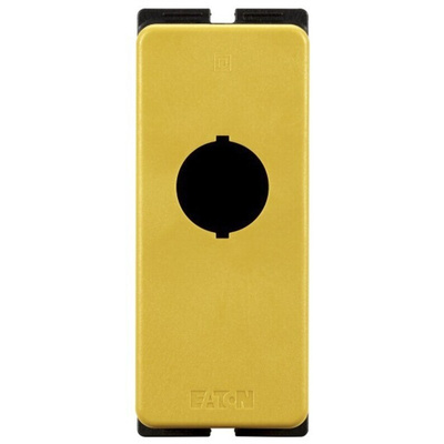 Eaton Yellow M22 Push Button Enclosure - 1 Hole 22mm Diameter