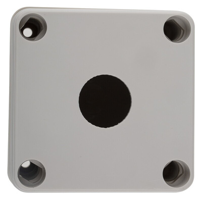 RS PRO Grey Plastic Push Button Enclosure - 1 Hole 22mm Diameter