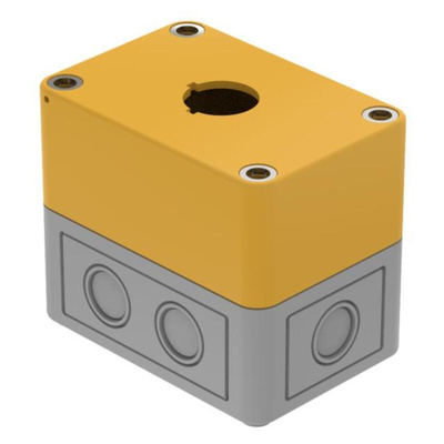 EAO Grey Plastic 4 Enclosure - 1 Hole 22.3mm Diameter