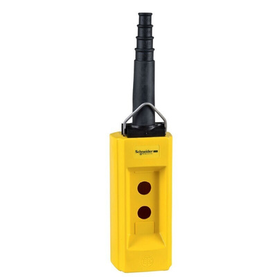 Schneider Electric Yellow GRP XACB Pendant Station Enclosure - 6 Hole 40mm Diameter